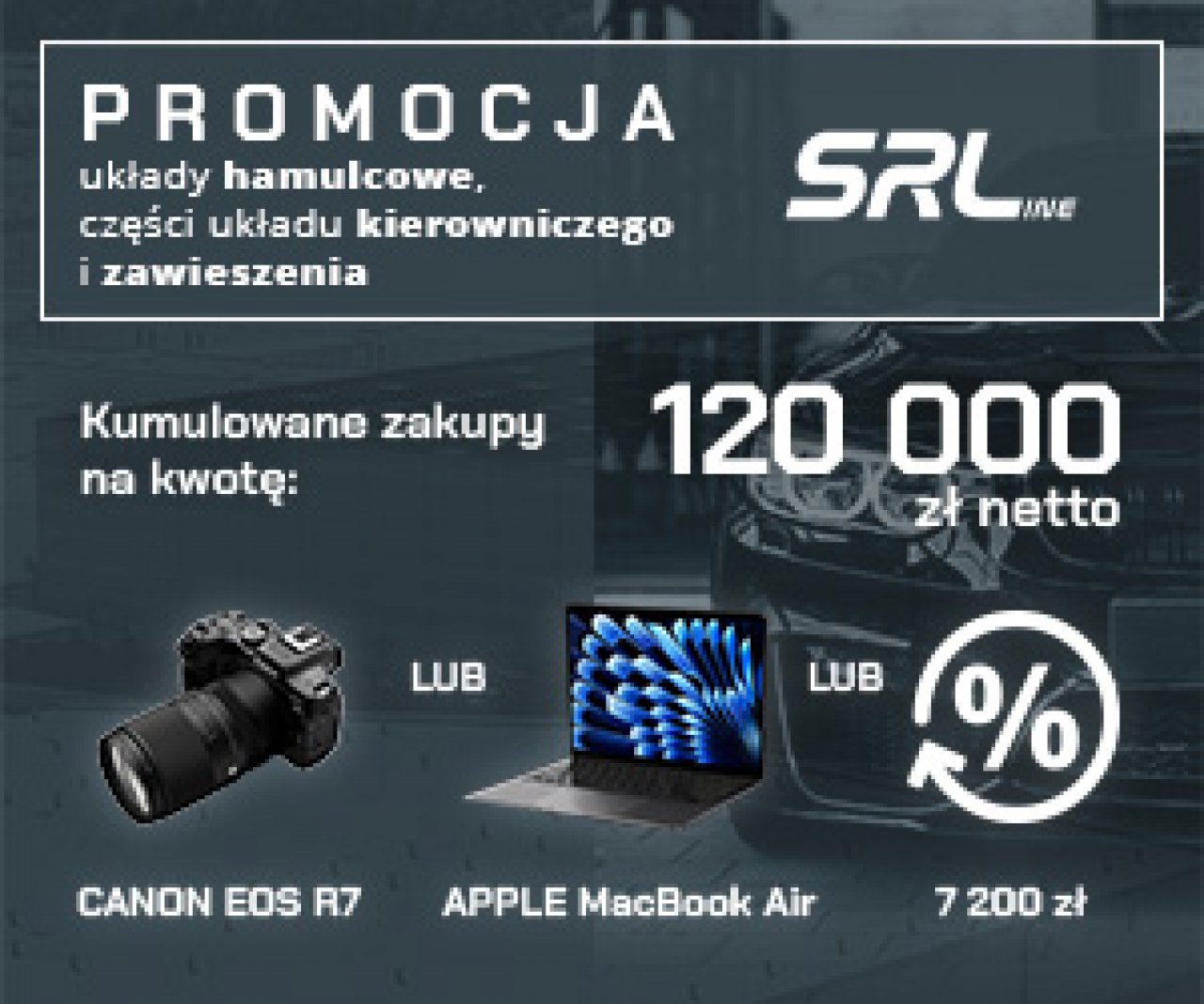 SRline - wybranne asortymenty z grupy układy hamulcowe, części układu kierowniczego i zawieszenia