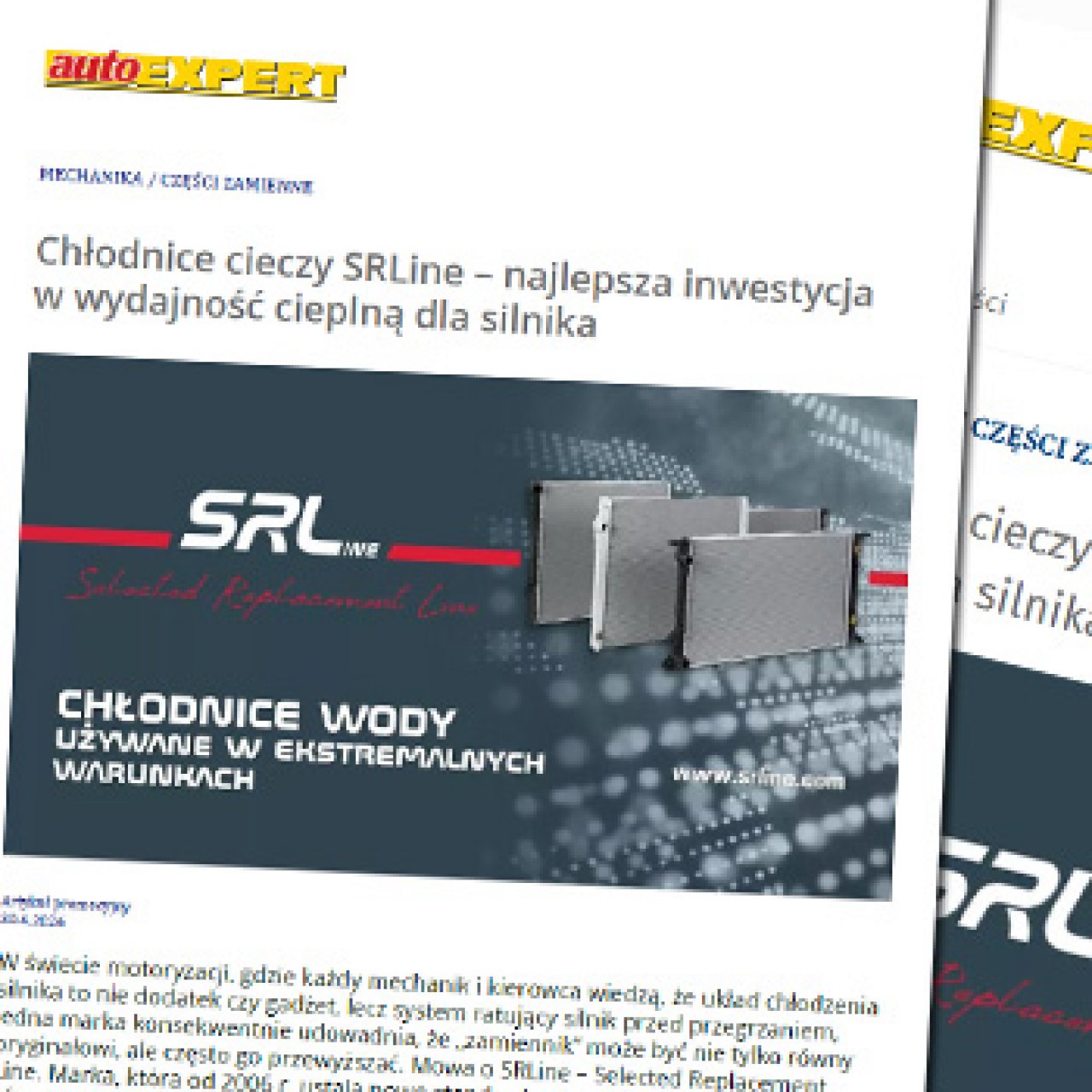 Chłodnice cieczy SRLine – najlepsza inwestycja w wydajność cieplną dla silnika